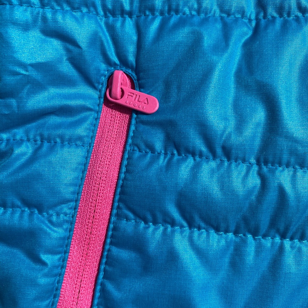 Fila teal/blue & pink Sport Jacket size medium - Picture 6 of 8